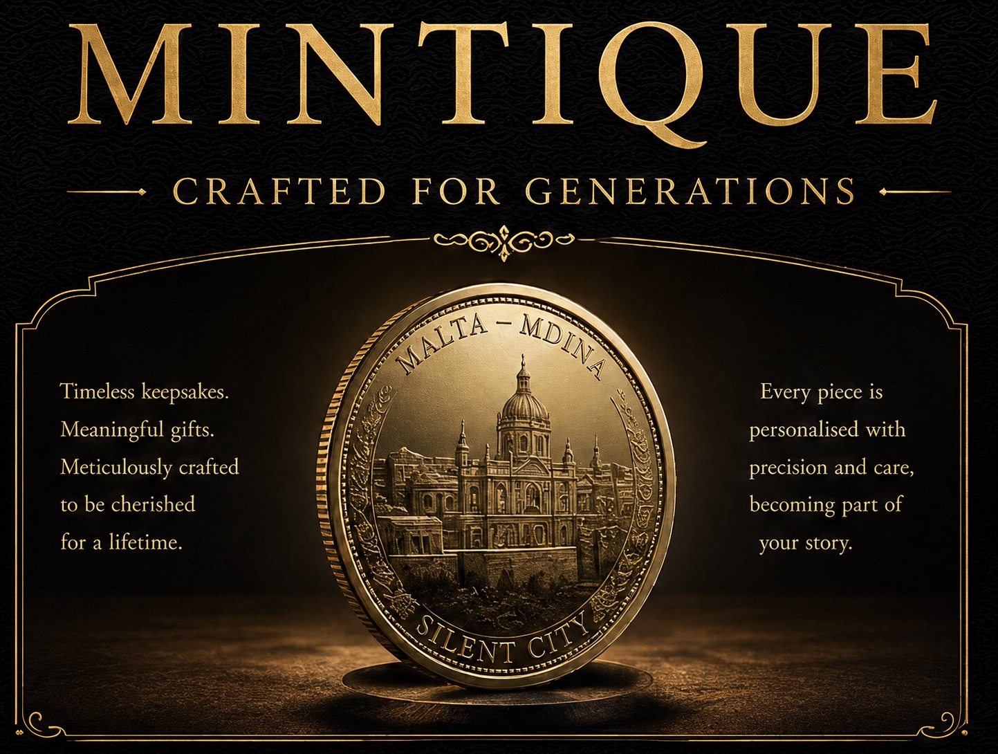 Mintique crafted-for-generations collector coin artwork