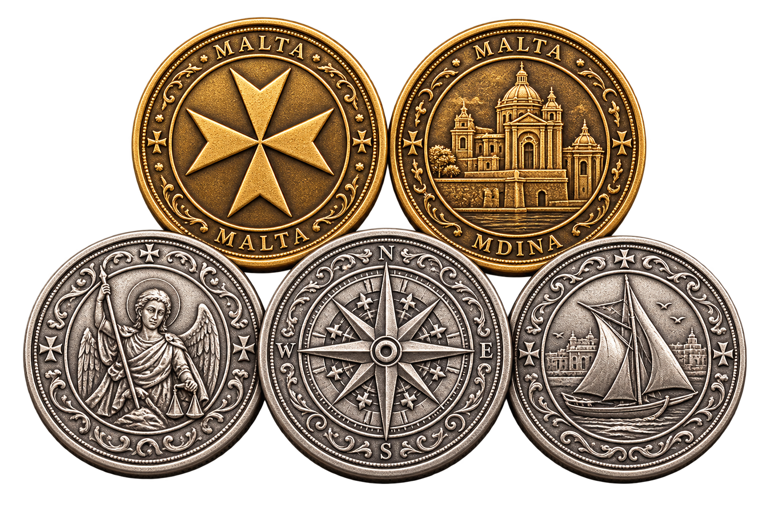 Coins & medallions examples